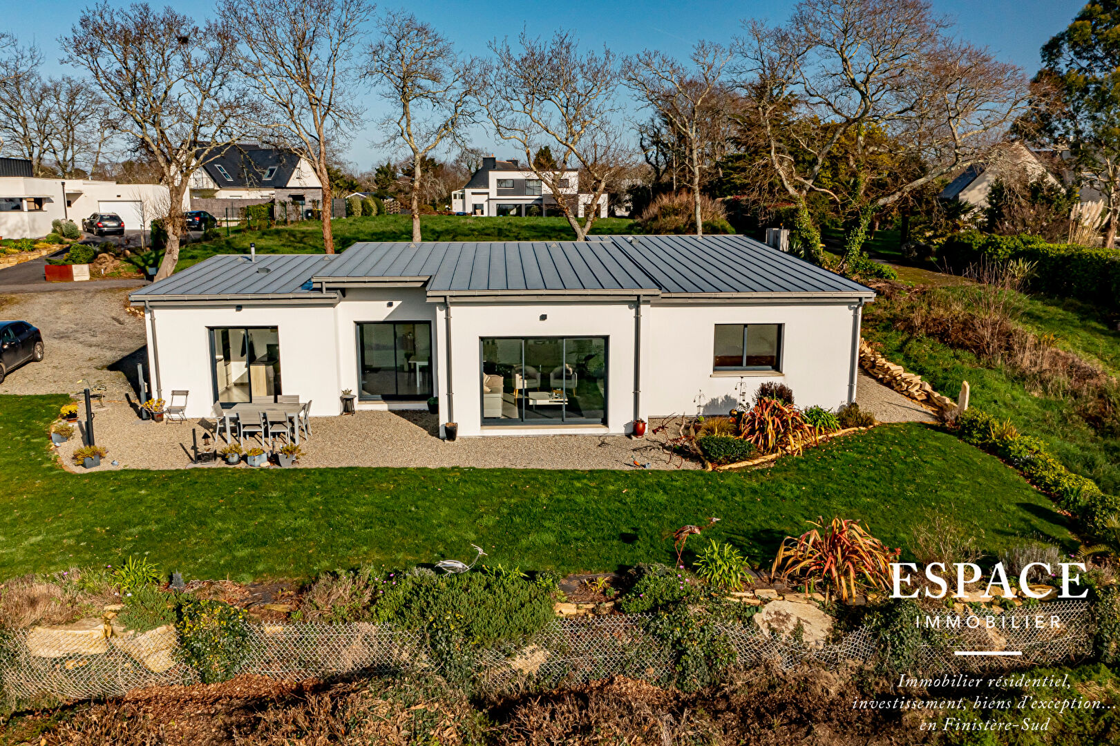 Concarneau maison contemporaine de plain-pied en position ...