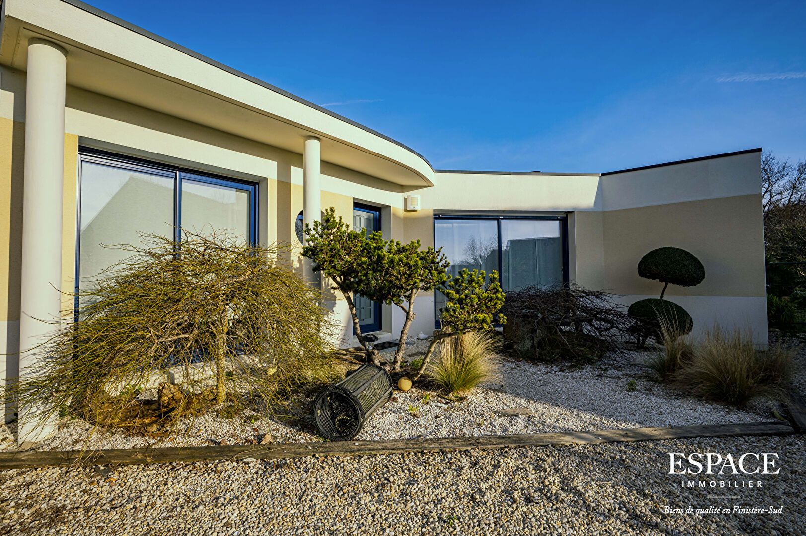 Trégunc maison contemporaine de plain-pied proche des pla...