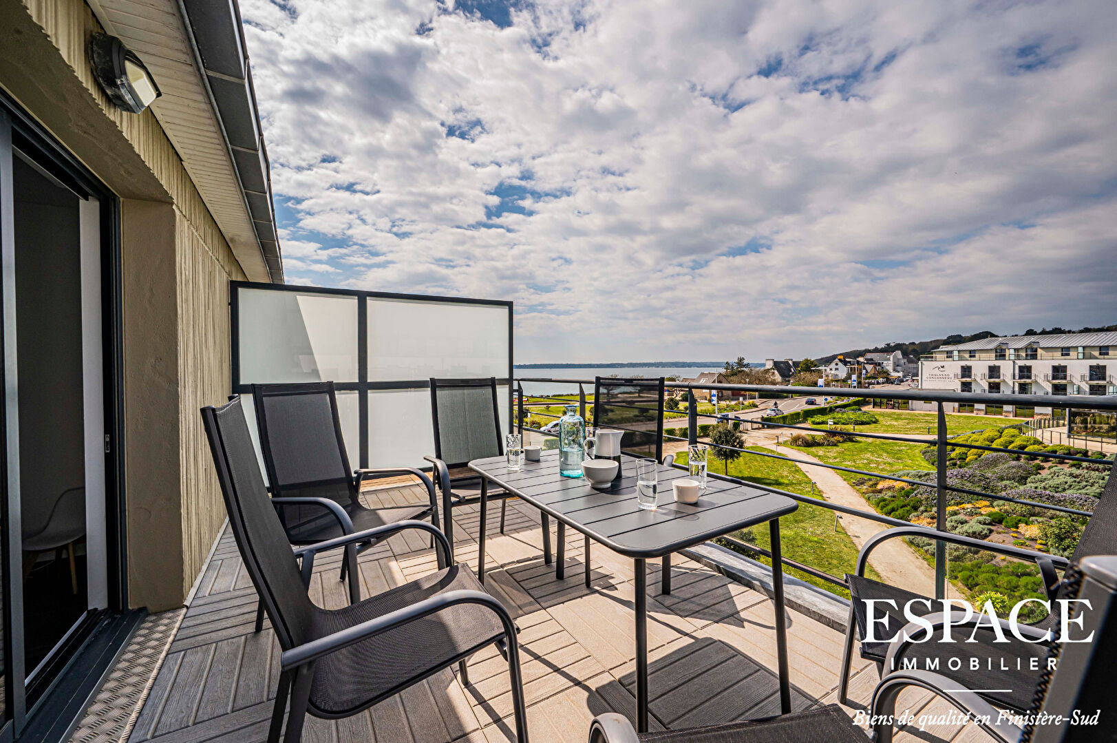 Concarneau appartement vue mer de 49.58 m² avec deux terr...