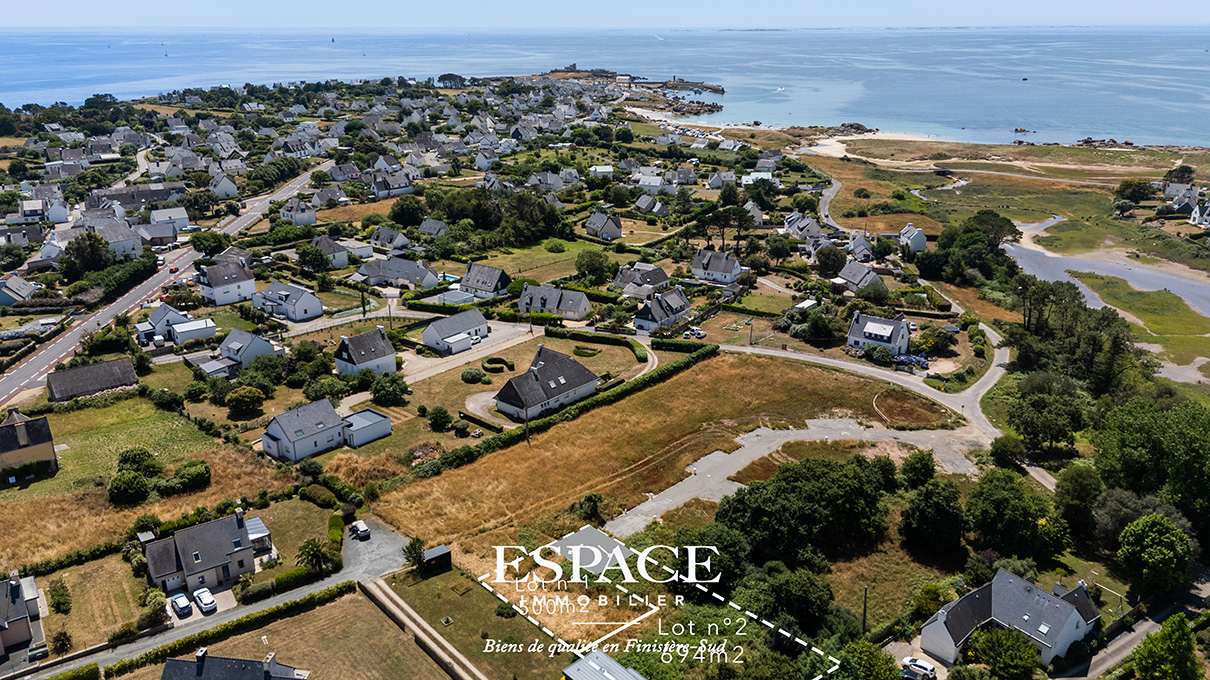 A vendre à Trégunc - terrain à bâtir de 500 m² à deu...